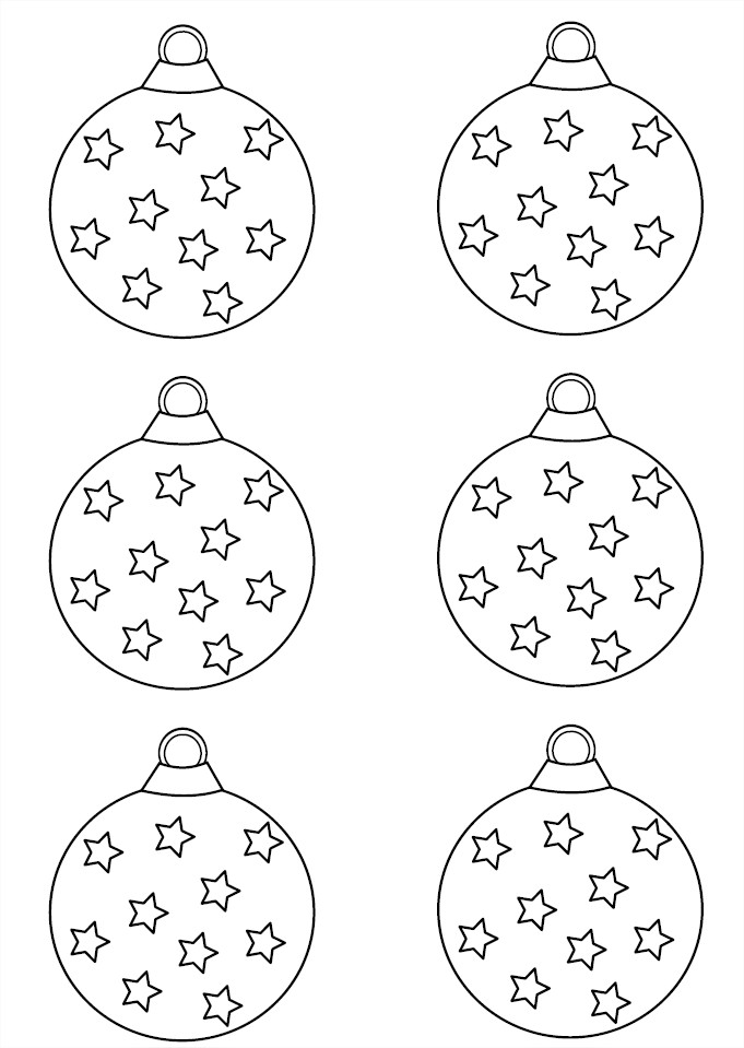 Coloriage boules de noel