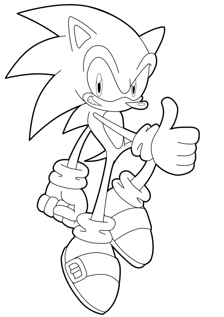 Coloriage Sonic