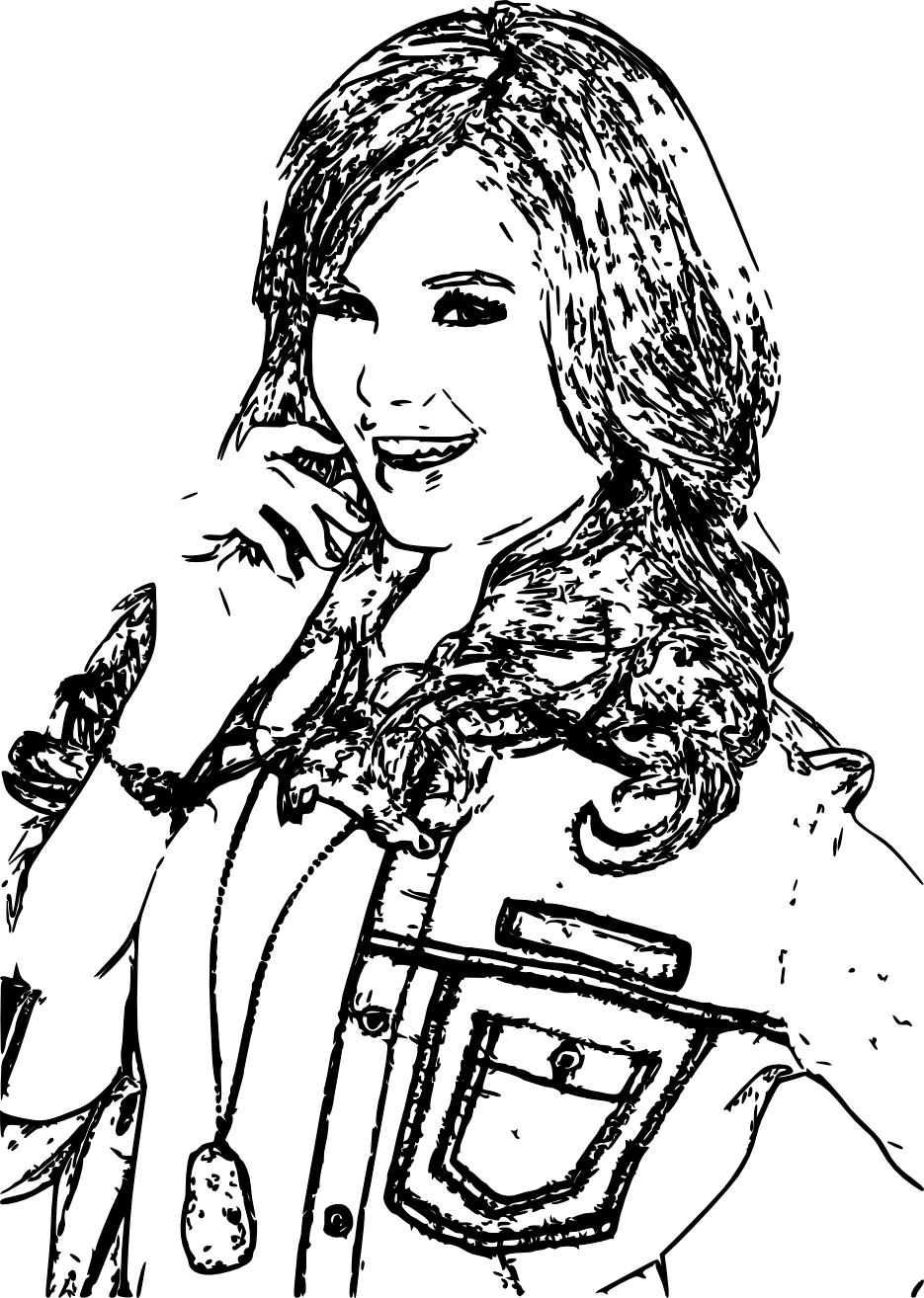 Coloriage Debby Ryan Jessie