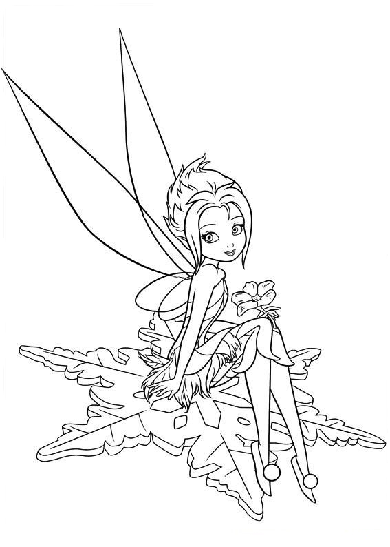 Coloriage fée Periwinkle Cristal