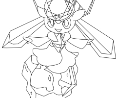 Coloriage Diancie Pokemon