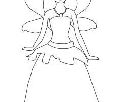 Barbie Mariposa coloriage